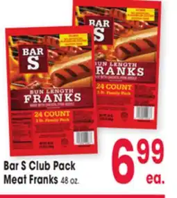 Jewel-Osco Bar S Club Pack Meat Franks offer