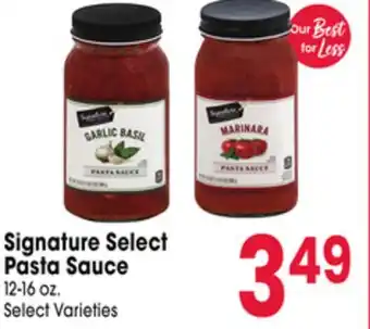 Jewel-Osco Signature Select Pasta Sauce offer