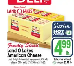 Jewel-Osco Land O Lakes American Cheese offer