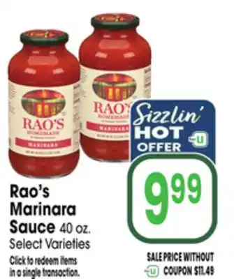 Jewel-Osco Rao's Marinara Sauce offer