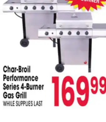 Jewel-Osco Char-Broil Performance Series 4-Burner Gas Grill offer