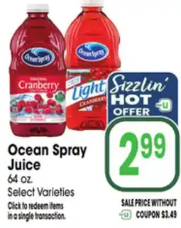 Jewel-Osco Ocean Spray Juice offer