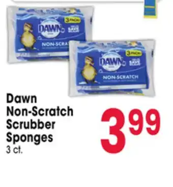 Jewel-Osco Dawn Non-Scratch Scrubber Sponges offer