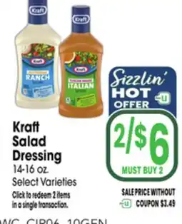 Jewel-Osco Kraft Salad Dressing offer