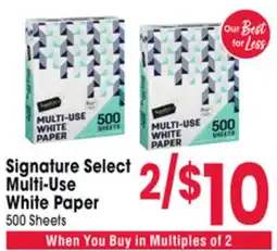 Jewel-Osco Signature Select Multi-Use White Paper offer