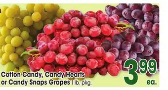 Jewel-Osco Cotton Candy, Candy Hearts or Candy Snaps Grapes offer