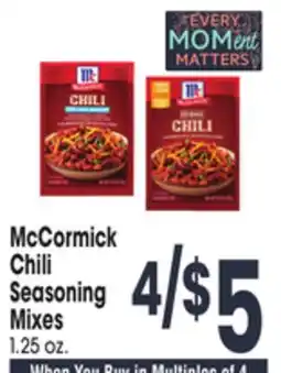 Jewel-Osco McCormick Chili Seasoning Mixes offer