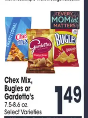 Jewel-Osco Chex Mix, Bugles or Gardetto's offer