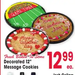 Jewel-Osco Decorated 12 Message Cookies offer