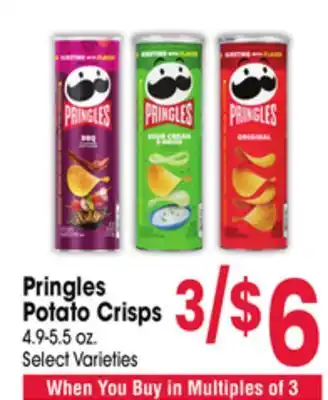 Jewel-Osco Pringles Potato Crisps offer