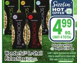 Jewel-Osco Wonderful In-Shell In-Shell Pistachios offer