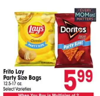 Jewel-Osco Frito Lay Party Size Bags offer