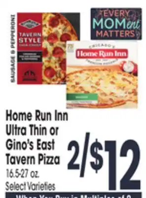 Jewel-Osco Home Run Inn Ultra Thin or Gino's East Tavern Pizza offer