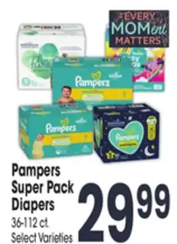 Jewel-Osco Pampers Super Pack Diapers offer