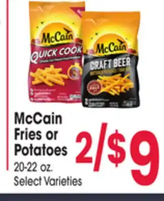 Jewel-Osco McCain Fries or Potatoes offer