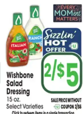 Jewel-Osco Wishbone Salad Dressing offer