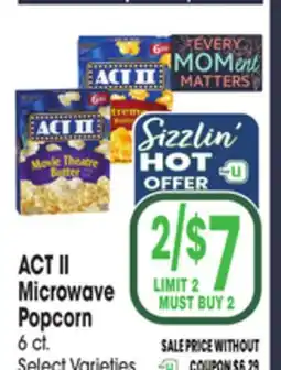 Jewel-Osco ACT II Microwave Popcorn offer