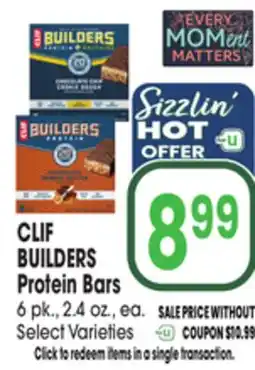 Jewel-Osco CLIF BUILDERS Protein Bars offer