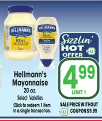 Jewel-Osco Hellmann's Mayonnaise offer