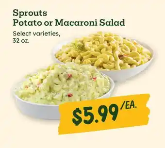 Sprouts Farmers Market Sprouts Potato or Macaroni Salad offer