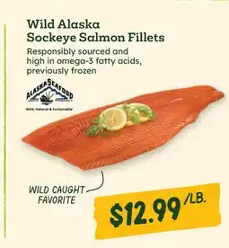 Sprouts Farmers Market Wild Alaska Sockeye Salmon Fillets offer