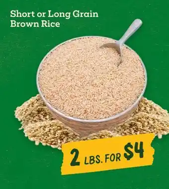 Sprouts Farmers Market Short or Long Grain Brown Rice offer