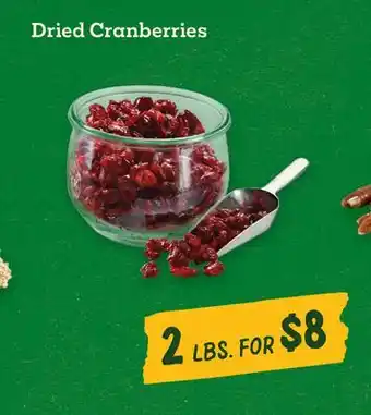 Sprouts Farmers Market Dried Cranberries offer