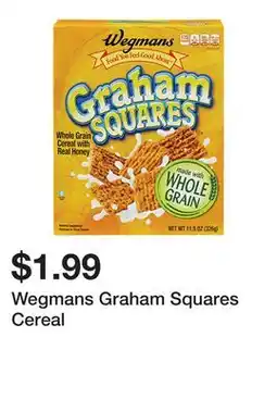 Wegmans Wegmans Graham Squares Cereal offer