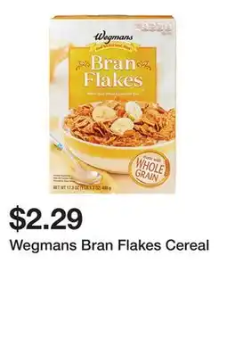 Wegmans Wegmans Bran Flakes Cereal offer