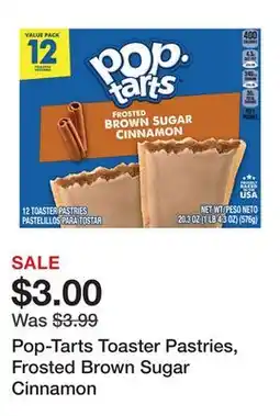 Wegmans Pop-Tarts Toaster Pastries, Frosted Brown Sugar Cinnamon offer