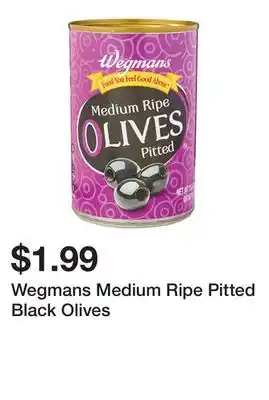 Wegmans Wegmans Medium Ripe Pitted Black Olives offer