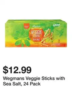 Wegmans Wegmans Veggie Sticks with Sea Salt, 24 Pack offer