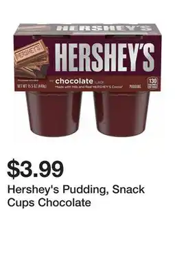 Wegmans Hershey's Pudding, Snack Cups Chocolate offer