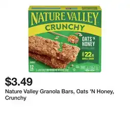 Wegmans Nature Valley Granola Bars, Oats 'N Honey, Crunchy offer