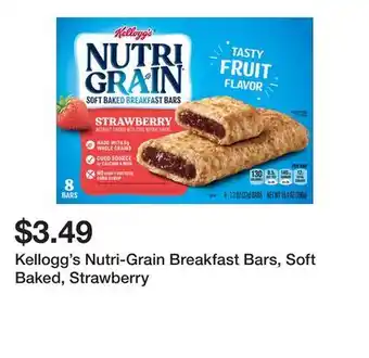 Wegmans Kellogg's Nutri-Grain Breakfast Bars, Soft Baked, Strawberry offer