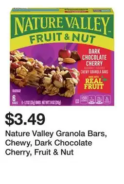 Wegmans Nature Valley Granola Bars, Chewy, Dark Chocolate Cherry, Fruit & Nut offer