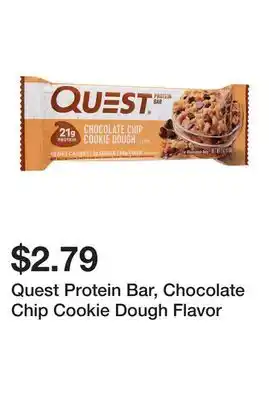 Wegmans Quest Protein Bar, Chocolate Chip Cookie Dough Flavor offer