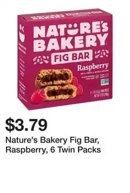 Wegmans Nature's Bakery Fig Bar, Raspberry, 6 Twin Packs offer