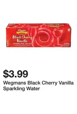 Wegmans Wegmans Black Cherry Vanilla Sparkling Water offer