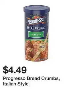 Wegmans Progresso Bread Crumbs, Italian Style offer