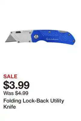 Harbor Freight Tools Folding Lock-Back Utility Knife offer