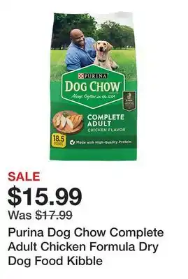 Tractor Supply Company Purina Dog Chow Complete Adult Chicken Formula Dry Dog Food Kibble offer