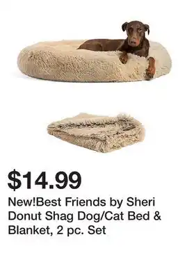 Tractor Supply Company New!Best Friends by Sheri Donut Shag Dog/Cat Bed & Blanket, 2 pc. Set offer