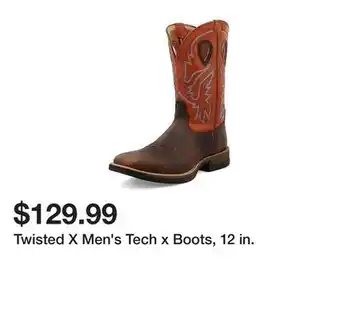 Tractor Supply Company Twisted X Men's Tech x Boots, 12 in offer