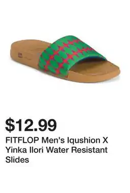 Marshalls FITFLOP Men's Iqushion X Yinka Ilori Water Resistant Slides offer