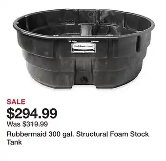 Tractor Supply Company Rubbermaid 300 gal. Structural Foam Stock Tank offer