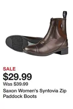 Tractor Supply Company Saxon Women's Syntovia Zip Paddock Boots offer