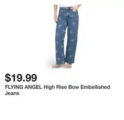 Marshalls FLYING ANGEL High Rise Bow Embellished Jeans offer