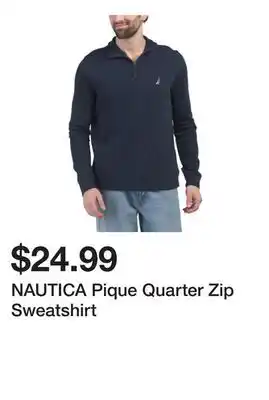 Marshalls NAUTICA Pique Quarter Zip Sweatshirt offer