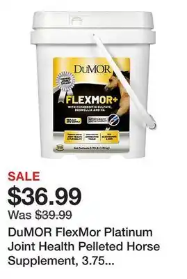 Tractor Supply Company DuMOR FlexMor Platinum Joint Health Pelleted Horse Supplement, 3.75 lb offer